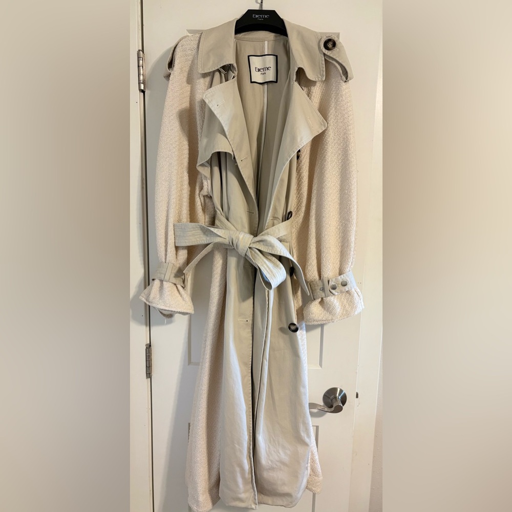 Elleme Paris cream trench coat